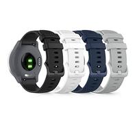 NineXuan 16mm Replacement Watch Band for Amzhero D26 Strap, Soft Silicone WristBand Bracelet for Amzhero Fitness Tracker 1.47" Sports Watch Band，4 Pack A