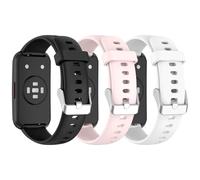 NineXuan 16mm Replacement Watch Band for Sekonda Track Smart Watch 26mm Straps WristBand, Soft Silicone Bracelet Sports Strap for Sekonda Connect Womens 40mm，3 Pack C