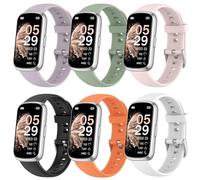 NineXuan 16mm Replacement Watch Band for Sekonda Track Smart Watch 26mm Straps WristBand, Soft Silicone Bracelet Sports Strap for Sekonda Connect Womens 40mm，6 Pack