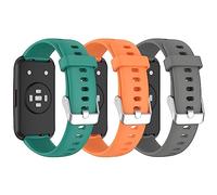 NineXuan 16mm Replacement Watch Band for Sekonda Track Smart Watch 26mm Straps WristBand, Soft Silicone Bracelet Sports Strap for Sekonda Connect Womens 40mm，3 Pack B