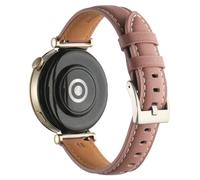 NineXuan 18mm Watch Band for Hama 8900 1.32" Strap,Genuine Leather Replacement Bracelet Wristband for Hama 8900 1.32" Wrist Strap (Pink)
