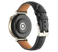 NineXuan 18mm Watch Band for Hama 8900 1.32" Strap,Genuine Leather Replacement Bracelet Wristband for Hama 8900 1.32" Wrist Strap (Black)