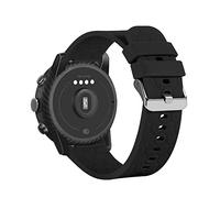 NineXuan 20mm Silicone Watch Band Replacement Strap for Reflex Active Series 50/44/40/31/26/23/16/15/14/13/12/10/9/7/6/5/4 Wristband (Black)
