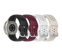 NineXuan 20mm Soft Silicone Bracelet for Hama 8900 1.43" Replacement Watch Band, Wristbands Straps for Hama Smartwatch Accessory (4 Pack)