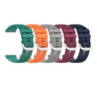 NineXuan 20mm Soft Silicone Strap Watch Band for Reflex Active Series 50/44/40/31/26/23/16/15/14/13/12/10/9/7/6/5/4 Wristband (5 Pack A)