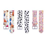 NineXuan 20mm Soft Silicone Watch Strap for Gizmo Watch 3 2 1/ Gabb Watch 3e 3 2 1/ SyncUP Kids Watch Band, Wristband for Cosmo JrTrack 3/2 SE/2/1 Replacement Strap (3 Pack)