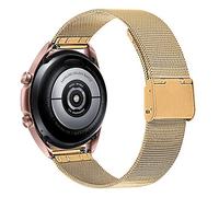NineXuan Metal Watch Strap Compatible for Hama 9000/7010/6910/6010/5010/5000/4000 Smart Watch Band Stainless Steel Bracelet for Men Women (Gold)
