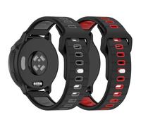NineXuan Silicone Strap for Reflex Active Series 50/44/40/31/26/23/16/15/14/13/12/10/9/7/6/5/4 Watch Band, 20mm Bracelets Wristband for Women Men (Black+Red)