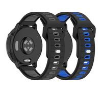 NineXuan Silicone Strap for Reflex Active Series 50/44/40/31/26/23/16/15/14/13/12/10/9/7/6/5/4 Watch Band, 20mm Bracelets Wristband for Women Men (Black+Blue)