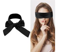 NINFEIQI 1Pcs Satin Silk Eye Covers, Blind Folds for Adult Play, Soft Adjustable Eye Blindfold, Eye Cover Silk Sleeping Mask Valentine's Day Gift