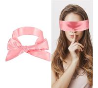 NINFEIQI 1Pcs Satin Silk Eye Covers, Blind Folds for Adult Play, Soft Adjustable Eye Blindfold, Eye Cover Silk Sleeping Mask Valentine's Day Gift