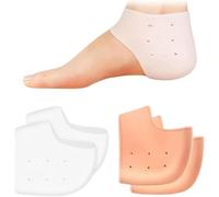NINFEIQI 2 Pairs Silicone Heel Protectors, Gel Heel Protectors for Blister Prevention, Ankle Protectors for Plantar Fasciitis, Heel Pain, Dry Cracked Heels, Achilles Tendinitis
