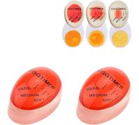 NINFEIQI 2Pcs Egg Timers, Colour Changing Egg Timer, Heat Sensitive Egg Timer for Cooking Soft, Medium and Hard Boiled Eggs