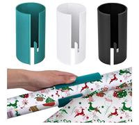 NINFEIQI 3Pcs Wrapping Paper Cutter, Roll Wrap Paper Trimmer Cutter for Christmas, Halloween, Birthday Gifts