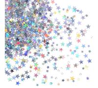 NINFEIQI 60g star Confetti Glitter, Twinkle Sequins Scatter Star Confetti for Birthday Party Halloween Christmas Decoration