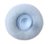 NINFEIQI Cute Ball Massage Shower Sponge, Exfoliating Body Scrubber Mesh Pouf Shower Balls with Suction Cup, Blue