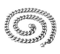 NINFEIQI Mens Silver Chains, Neck Link Chains for Men Man Women Boys Kids, 3/5/7mm Thick, 45/50/55/60cm Length