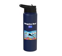 Ningaloo Reef Corals Australian Flag Souvenir Scuba Diving Stainless Steel Insulated Water Bottle