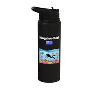 Ningaloo Reef Corals Australian Flag Souvenir Scuba Diving Stainless Steel Insulated Water Bottle
