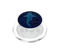 Ningaloo Whale Shark Contour Map Marine Diver PopSockets PopGrip for MagSafe