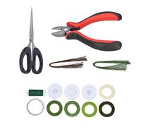 NINGANME 14Pcs DIY Floral Tool Set, Flower Arrangement Kit with Double - Sided Adhesive Tape, Paint Line, Wire Cutter and Scissors for Bouquet Wrapping and Home Decoration