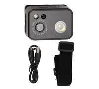 NINGANME Action Camera Head Mount with LED Night Light, 1080P HD Wearable Camera with 2.0M CMOS Sensor, Adjustable 45° Headlamp for Camping Repair Reading, Supports 128GB SD Card