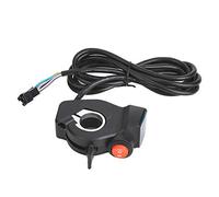 NINGANME E - Bike Thumb Throttle with LCD Voltage Display, Universal Digital Battery Power Monitor for 12V - 99V Electric Vehicles, Compatible with Lithium Lead - Acid Batteries