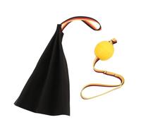 NINGANME Leather Bite Rag for Dogs, Heavy Duty Tug Toy for Large Breeds, Tear Interactive Dog Training Toy with Durable Leather Strap for German Shepherds and Aggressive Chewers