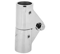 NINGANME Marine Boat Pipe Connector, Stainless Steel Folding Swivel Coupling, 180 - Degree Foldable Tube Fitting with Reusable Design for Boat Rail and Marine Applications (22MM)