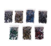 NINGANME Plastic Safety Eyes with Washers for Dolls Stuffed Animals, 700 Pcs DIY Craft Toy Eyes in 7 Colors, 16mm 18mm 20mm Assorted Sizes for Teddy Bears Puppet Making (16MM)