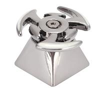 NINGANME Rotating Keycap, Aluminum Alloy Artisan Keycap for Mechanical Keyboard, Custom Novelty Special Shape Keycaps with High - Speed Bearing, Stress Relief Toy for Gamers and Typists (Gyro gray)