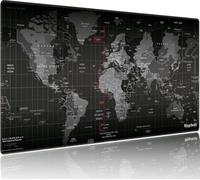 Ningchuya Large Gaming Mouse Pad with Stitched Edges, Non-Slip Desk Mat, Computer Keyboard Mice Mat for Macbook PC (70x30 MapEU09)