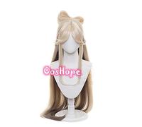 NingGuang Cosplay Genshin Impact Cosplay Women 120cm Long Wig Cosplay Anime Cosplay Wigs Heat Resistant Synthetic Wigs Halloween