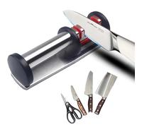 NingMengXYRHZB Scissor Sharpener 4 in 1 Manual Sharpener Blade Sharpener with Non-Slip Base for All Types of Blades