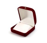 NingMengXYRHZB Velvet Earrings Storage Box - Luxury Jewelry Packaging, Gift Display Case (Red)