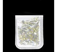 NingPower 2000 Pcs Mixed Sizes Rhinestones Flatback Artificial Crystal Gem for Crafts Projects, Nail Art, 2mm-5mm, Light Yellow
