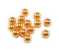 NingPower 800 Pcs No Hole Round Faux Pearls, 5mm Small Pearls Beads for DIY Crafts, Table Scatter, Wedding, Birthday Party, Home Decoration, Orange