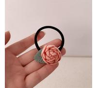 NingPower Flower Hair Ties 5 Pack Ponytail Holders Hair Accessories Hair Scrunchies for Women,Rose Hair Bands for Thick,Curly,Thin,Fine Hair