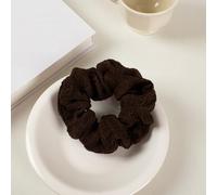 NingPower Wrinkles Hair Scrunchies 4 Pack Ponytail Holders Hair Accessories Hair Ties for Women,Large Hair Bands for Thick,Curly Hair,Brown