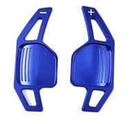 ningqonggongshi Paddle Shifter Trim Compatible with A4 B8 A3 8P S3 A5 A6 S6 C6 Q5 A8 R8 TT TTS 2006 2011 Car Steering Wheel Paddles Shifter Extension(Blue)