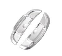 ningqonggongshi Paddle Shifter Trim Compatible with Benz for B Class W246 2012-2014 Car Steering Wheel Paddle Shift Extension Shifters(Silver)