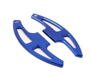ningqonggongshi Paddle Shifter Trim Compatible with E90 E91 E92 E93 M3 E9X M3 E70 X5M E71 X6M SMG Steering Wheel Gear Paddle Extension(Blue)
