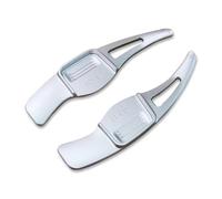 ningqonggongshi Paddle Shifter Trim Compatible with Hyundai for Veloster 2015 2016 2017 Aluminum Alloy Car Steering Wheel Shift Paddle(Silver)