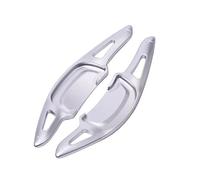 ningqonggongshi Paddle Shifter Trim Compatible with Mazda for 3 2019 2020 2021 2022 Steering Wheel Gear Shift Paddle Shifter(Silver)