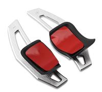 ningqonggongshi Paddle Shifter Trim Compatible with Seat for Leon 2009 2010 2011 2012 2013 2014 Steering Wheel Paddle Extension Shift Cover(Silver)