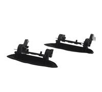NingRuiBhd Car Sliding Outer Door Handle for Kia for Rio for Sedan 2003 2004 2005 for RX-V 2003-2005 Front Left and Right Smooth Black Exterior Door Handle(Rear Left and Right)