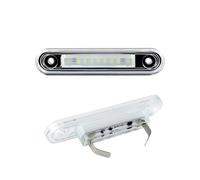 NingRuiBhd Rear License Plate Light For Benz For W124 For W201 For W202 Car LED License Number Plate Light Auto 1 Pair White Canbus