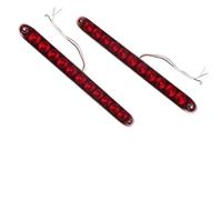 NingRuiBhd Rear Third Brake Light Truck 11 LED Tail Light Bar DRL High Low Brake Stop Warning Lamp For Trailer Tractor Lorry Pickup Camper Bus Van RV 12V 3RD Third Rear Light(2pcs 11 LED)