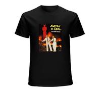 NINGRUIBHD Satan is Real T-Shirt The Louvin Brothers Ira and Charlie Louvin Satan is Real Black S