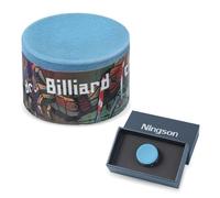 NINGSON Circle Cue Chalk - Round Pool Chalk for Precise Cue Tip Coverage, Smooth Application, Low Residue, Fits Chalk Holders, Billiard Accessories for Professional and Casual Players